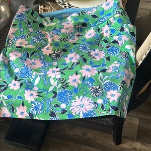 Lilly Pulitzer Floral Pencil Skirt - Green, Blue, Pink